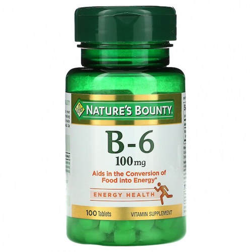 Nature's Bounty, Витамин B-6, 100 мг, 100 таблеток #1