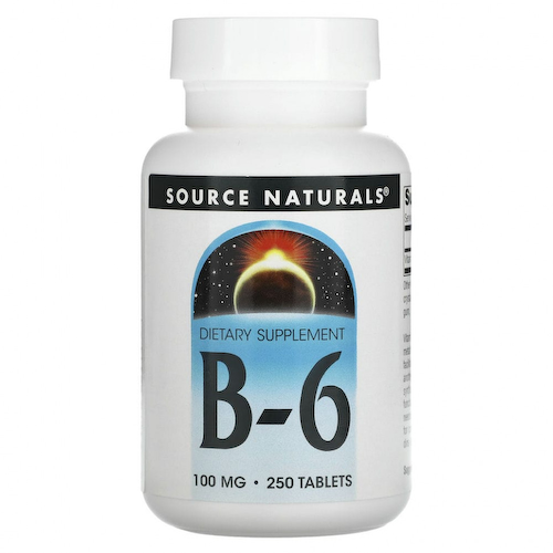 Source Naturals, B-6, 100 мг, 250 таблеток #1