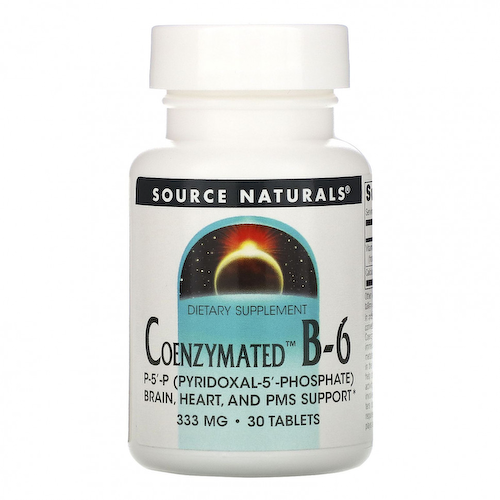 Source Naturals, ферментированный витамин B6, 333 мг, 30 таблеток #1