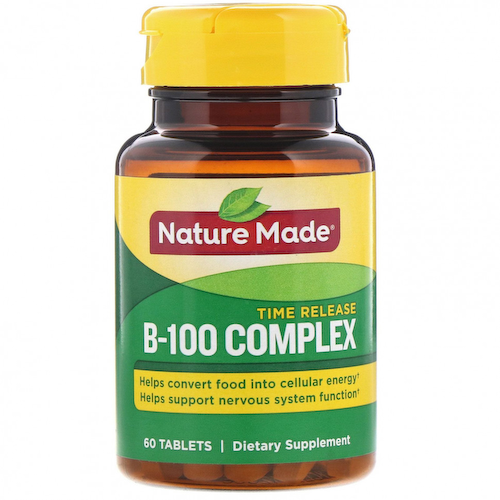 Nature Made, B-100 Complex, замедленное высвобождение, 60 таблеток #1
