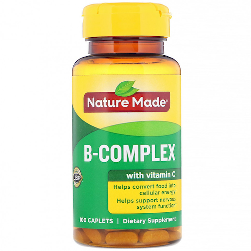 Nature Made, B-Комплекс с витамином C, 100 капсуловидных таблеток #1