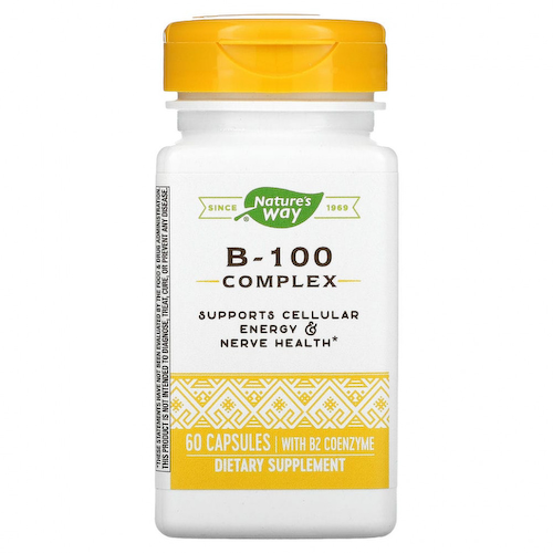Nature's Way, B-100 Complex, With B2 Coenzyme, 60 Capsules #1