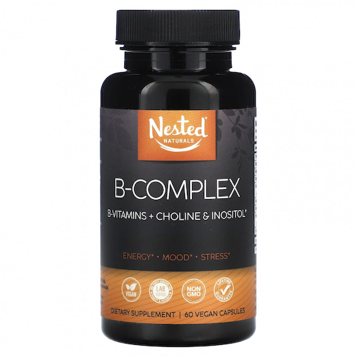 Nested Naturals, B-Complex, 60 веганских капсул #1