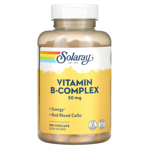 Solaray, B-Complex 50, 250 вегетарианских капсул #1