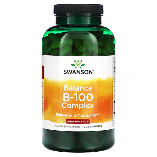 Swanson, Balance B-100 Complex, высокая эффективность, 300 капсул #1