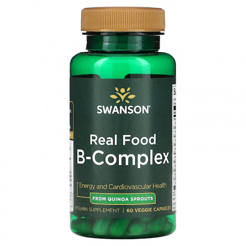 Swanson, Real Food B-Complex, 60 растительных капсул #1