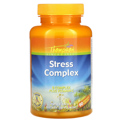 Thompson, Витаминный комплекс Stress Complex, 90 растительных капсул #1