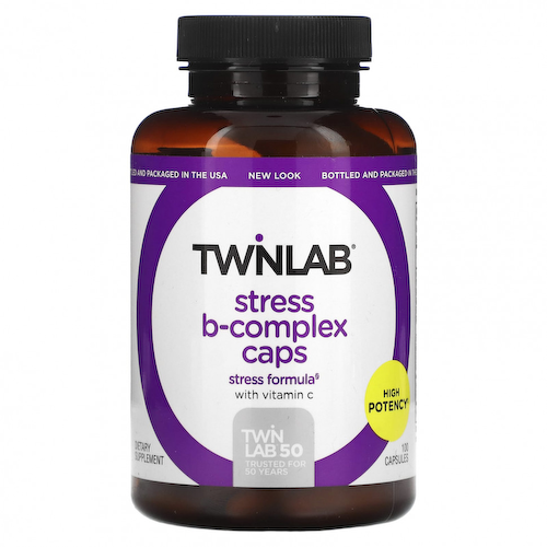 Twinlab, Stress B-Complex, капсулы, 100 капсул #1