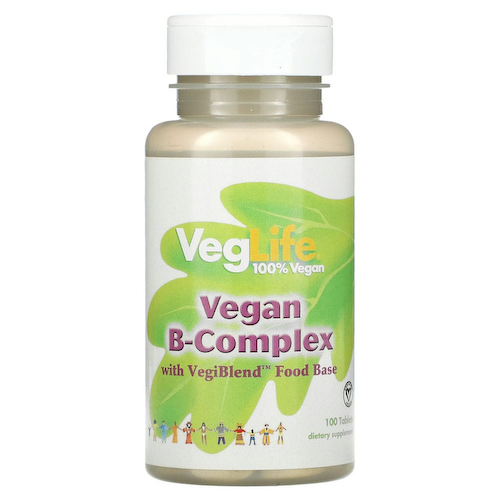 VegLife, веганский комплекс витаминов группы B, 100 таблеток #1