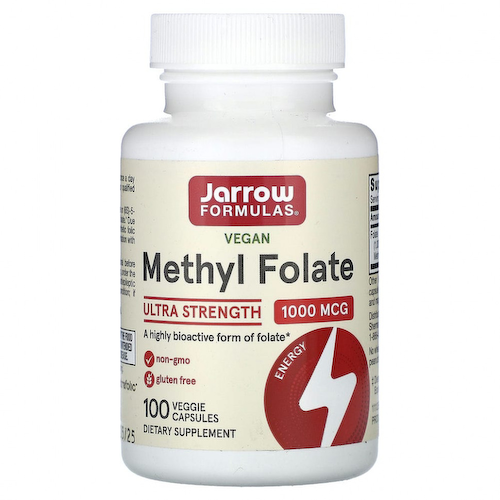 Jarrow Formulas, метилфолат, 1000 мкг, 100 вегетарианских капсул #1