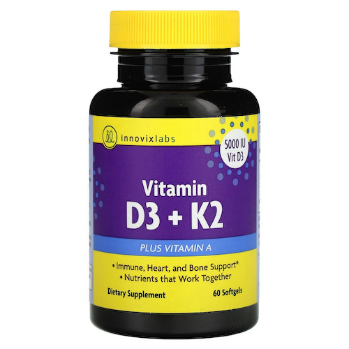 InnovixLabs, Витамин D3 + K2`` 60 капсул #1