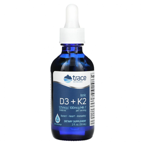 Trace Minerals ®, Ионные D3 + K2`` 59 мл (2 жидк. Унции) #1