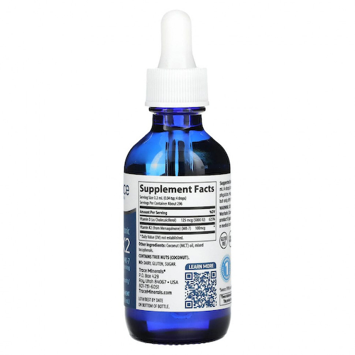 Trace Minerals ®, Ионные D3 + K2`` 59 мл (2 жидк. Унции) #1