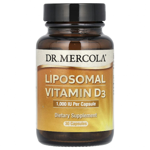 Dr. Mercola, липосомальный витамин D3, 1000 МЕ, 30 капсул #1