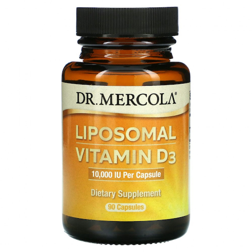 Dr. Mercola, Липосомный витамин D3, 10 000 МЕ, 90 капсул #1