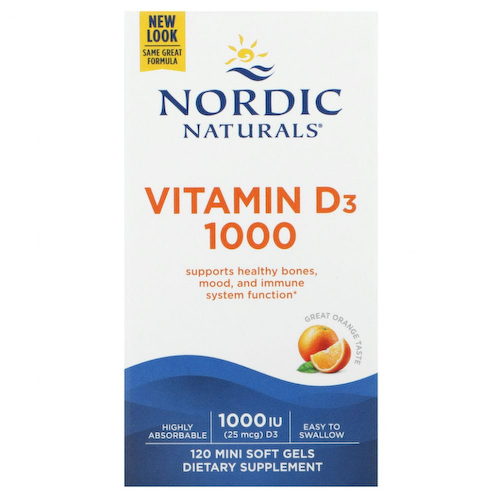 Nordic Naturals, Витамин D3, апельсин, 1000 МЕ, 120 штук #1