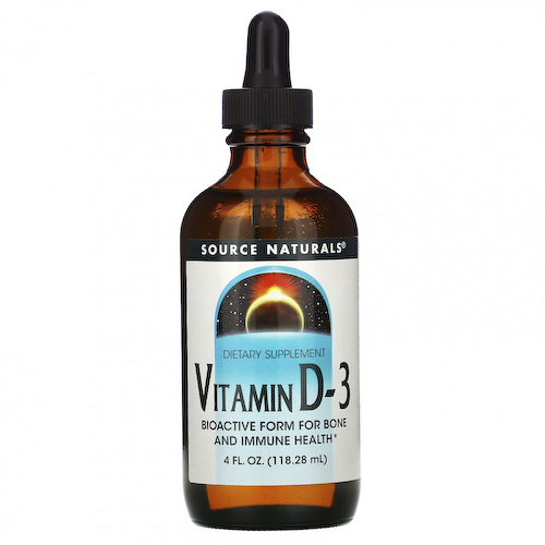 Source Naturals, Витамин D-3, 4 жидкие унции (118,28 мл) #1