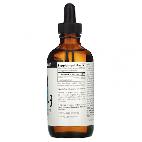 Source Naturals, Витамин D-3, 4 жидкие унции (118,28 мл) #1