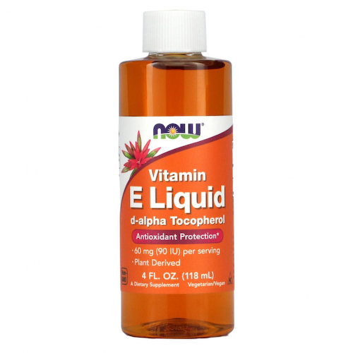 NOW Foods, натуральный витамин E в жидкой форме, 120 мл (4 жидк. унции) #1
