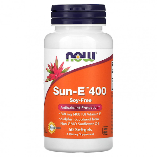 NOW Foods, Sun-E 400, 268 мг (400 МЕ), 60 мягких таблеток #1