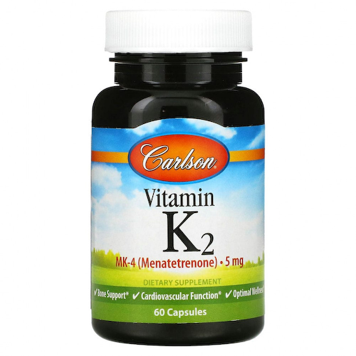 Carlson Labs, Витамин K2, 5 мг, 60 капсул #1