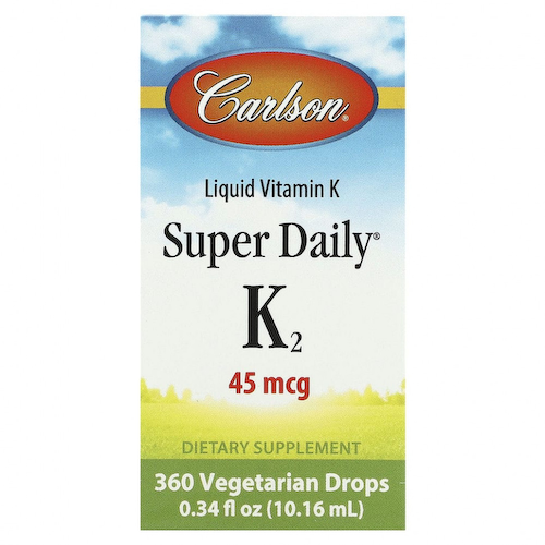 Carlson, Liquid Vitamin K, Super Daily K2, 0.34 fl oz (10.16 ml) #1