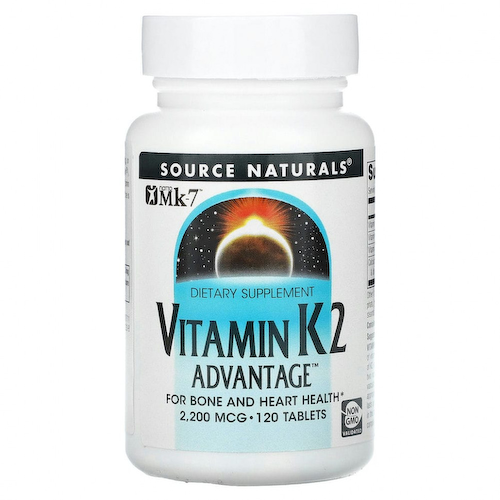 Source Naturals, Vitamin K2 Advantage, 2200 мкг, 120 таблеток #1