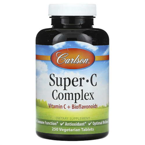 Carlson, Super C Complex, 250 вегетарианских таблеток #1