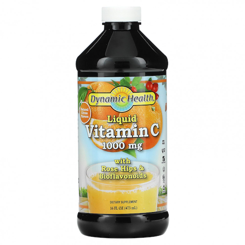 Dynamic Health Laboratories, Жидкий витамин С, натуральные ароматизаторы со вкусом цитрусовых, 1000 мг, 473 мл (16 жидк. унций) #1