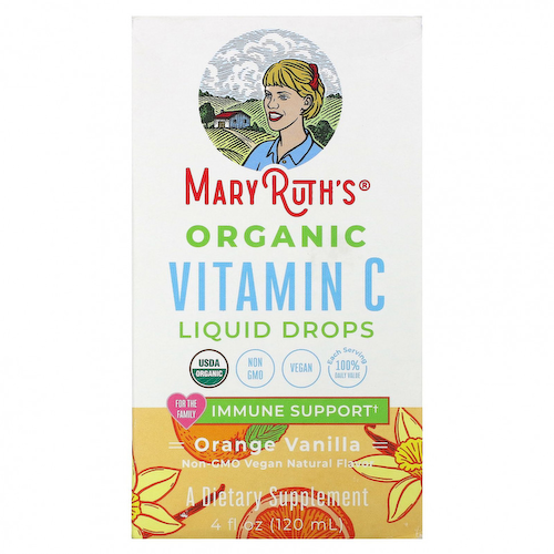 MaryRuth Organics, Органический витамин C в жидких каплях, апельсин и ваниль, 120 мл (4 жидк. Унции) #1