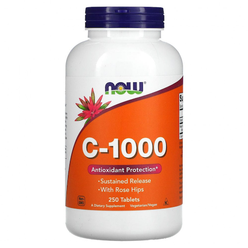 NOW Foods, C-1000, 250 таблеток #1