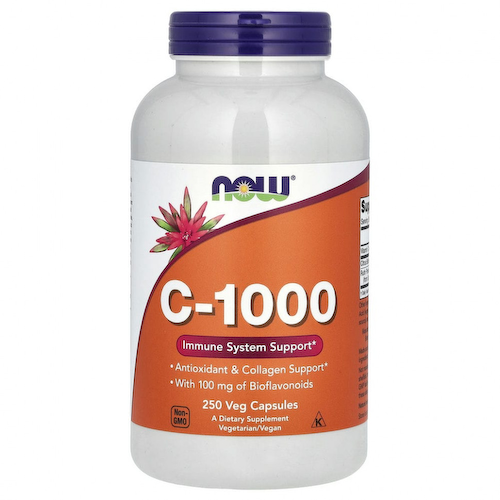 NOW Foods, C-1000, со 100 мг биофлавоноидов, 250 растительных капсул #1