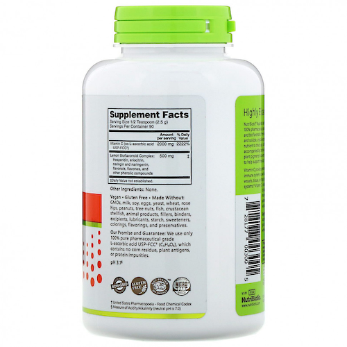 NutriBiotic, Immunity, аскорбиновая кислота с биофлавоноидами, кристаллический порошок, 227 г (8 унций) #1