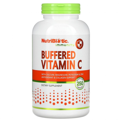 NutriBiotic, Immunity, буферизованный витамин C, 250 капсул без глютена #1