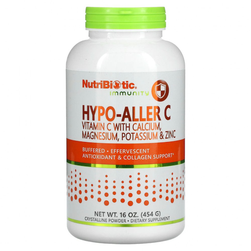 NutriBiotic, Immunity, Hypo-Aller C, витамин C с кальцием, магнием, калием и цинком, 454 г (16 унций) #1