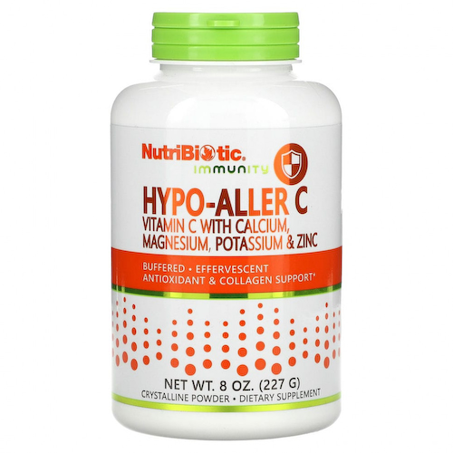 NutriBiotic, Immunity, Hypo-Aller C, витамин C с кальцием, магнием, калием и цинком, 227 г (8 унций) #1