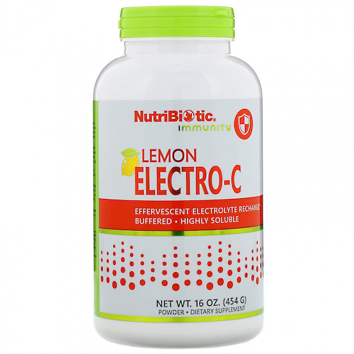 NutriBiotic, Immunity, Лимонный порошок Electro-C, 16 унций (454 г) #1