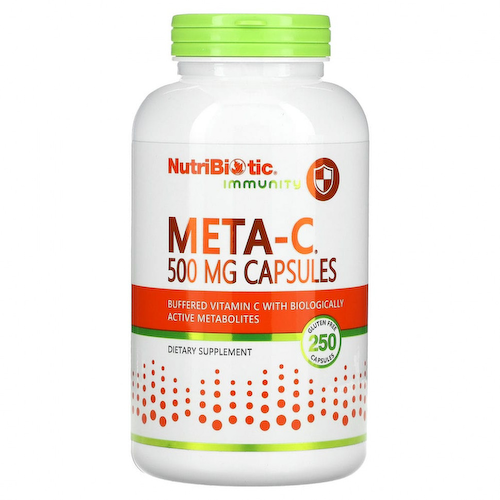 NutriBiotic, Immunity, Meta-C, 500 мг, 250 капсул без глютена #1
