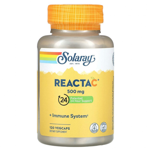Solaray, Reacta-C, 500 мг, 120 вегетарианских капсул #1
