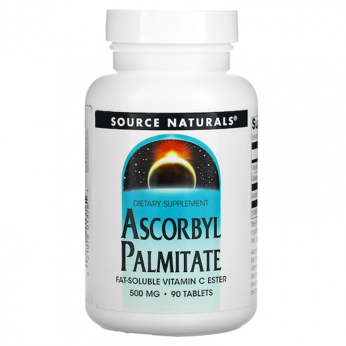 Source Naturals, Аскорбил пальмитат, 500 мг, 90 таблеток #1