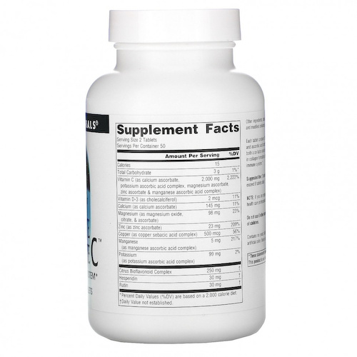 Source Naturals, Ultimate Ascorbate C, 1000 мг, 100 таблеток #1