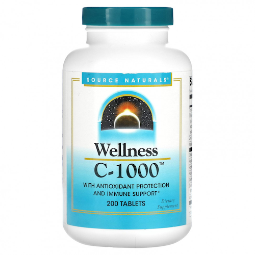 Source Naturals, Wellness, C-1000`` 200 таблеток #1