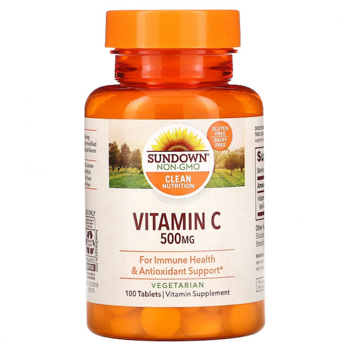 Sundown Naturals, Витамин C, 500 мг, 100 таблеток #1