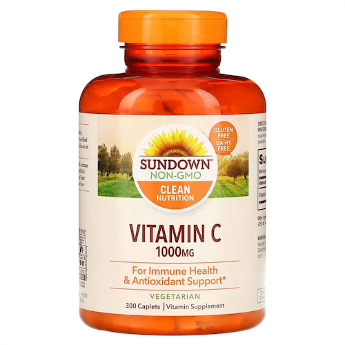 Sundown Naturals, Витамин С, 1000 мг, 300 капсуловидных таблеток #1