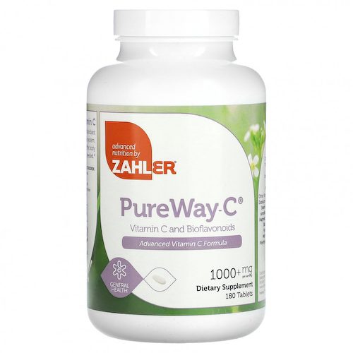 Zahler, PureWay-C, витамин C и биофлавоноиды, более 1000 мг, 180 таблеток #1