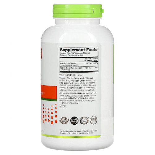 NutriBiotic, Immunity, аскорбат натрия, кристаллический порошок, 454 г (16 унций) #1