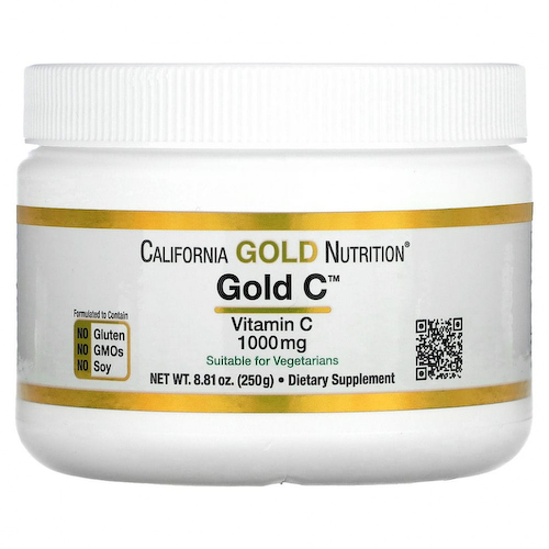 California Gold Nutrition, Gold C Powder, витамин C, 1000 мг, 250 г (8,81 унции) #1