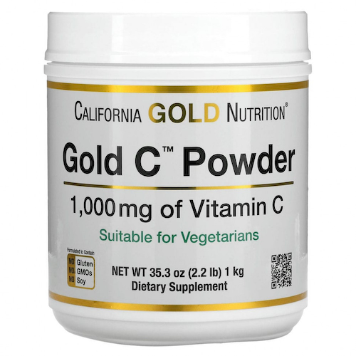 California Gold Nutrition, Gold C, витамин C в порошке, 1000 мг, 1 кг (2,2 фунта) #1