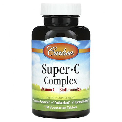 Carlson, Super C Complex, 100 вегетарианских таблеток #1