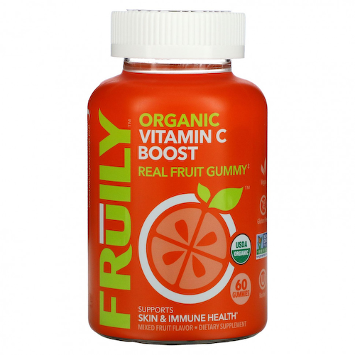 Fruily, Organic Vitamin C Boost, фруктовый вкус, 60 жевательных таблеток #1